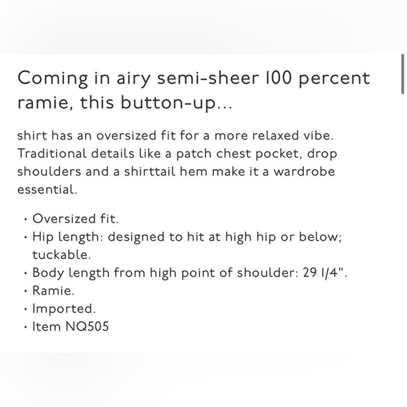 Madewell The Oversized Shirt White SzXL - Picture 5 of 12